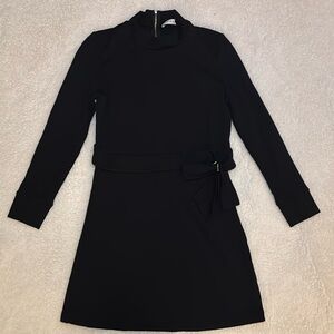 Frame Black Knit Mod Mini Dress